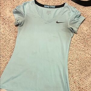 Nike Pro Women's Sky Blue Short Sleeve Tee